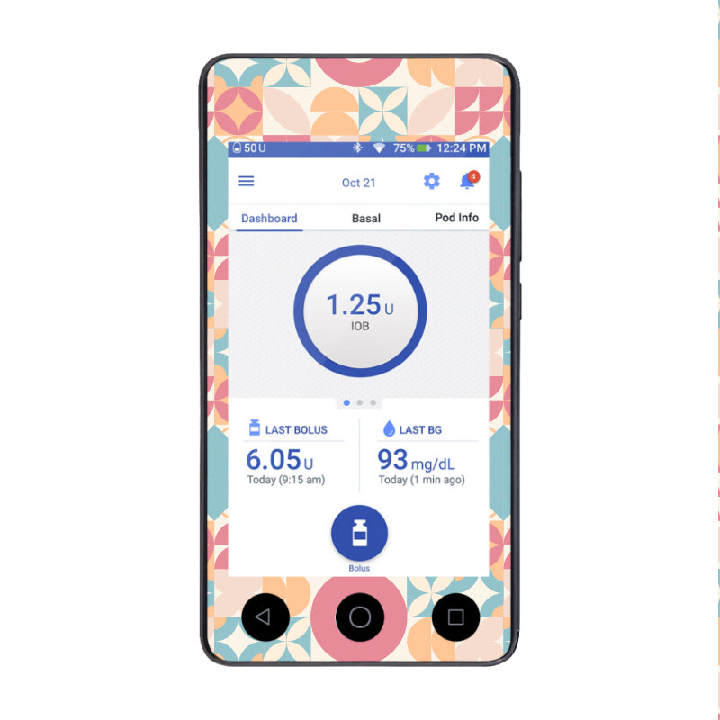 Omnipod DASH Cover (Pastel Geo)