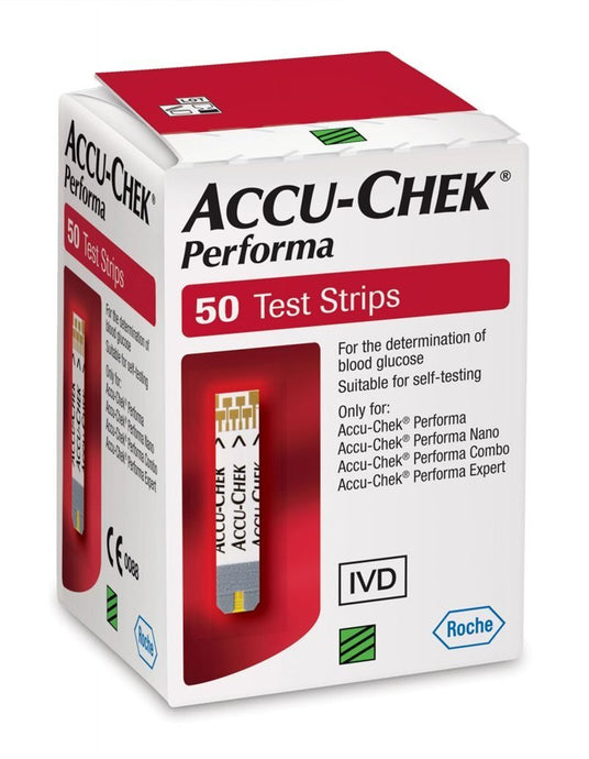 ACCU-CHEK Performa Blood Glucose Test Strips - Pack of 50