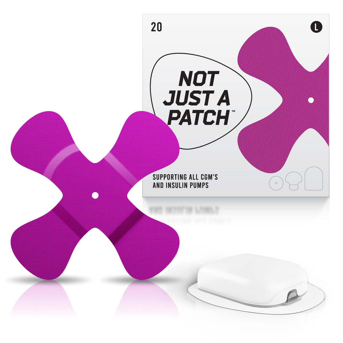 Not Just a Patch X-Patch - Omnipod - 20 Pack - Many Colours Available