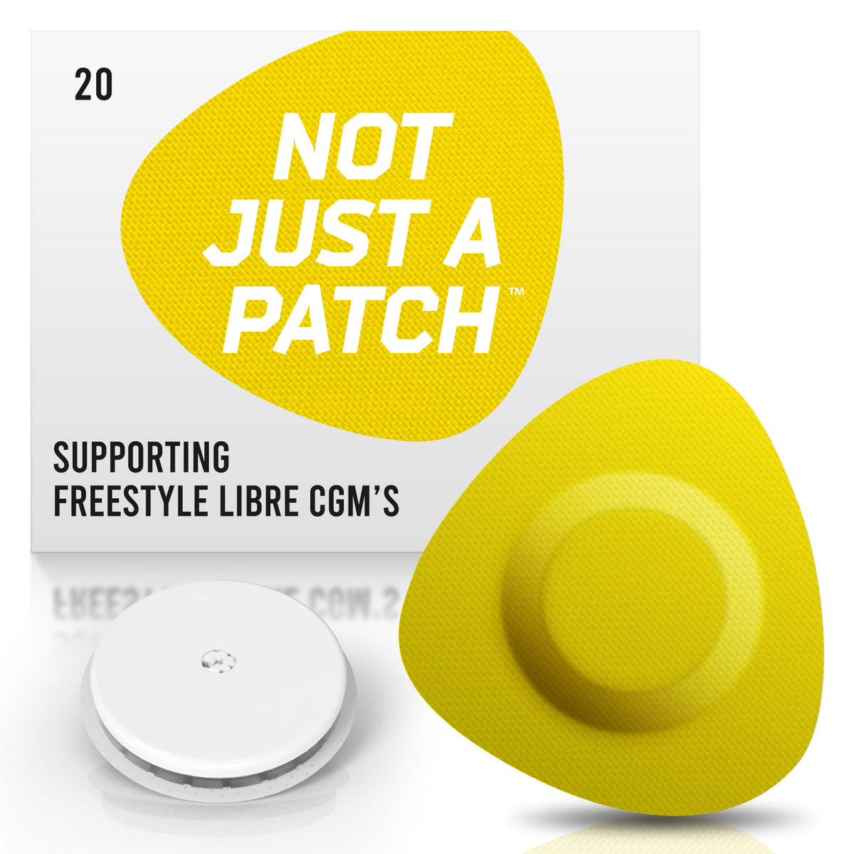 Not Just a Patch - Freestyle Libre 2 or 3 - 20 Pack - Many Colours Available