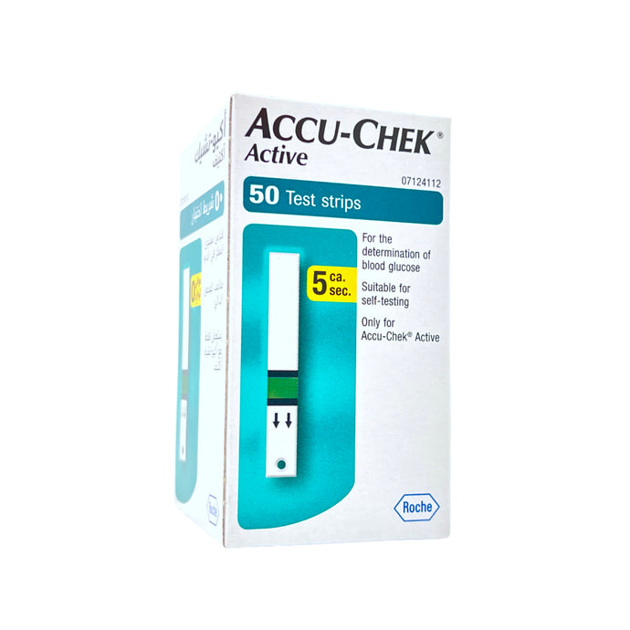 ACCU-CHEK Active Blood Glucose Test Strips - Pack of 50