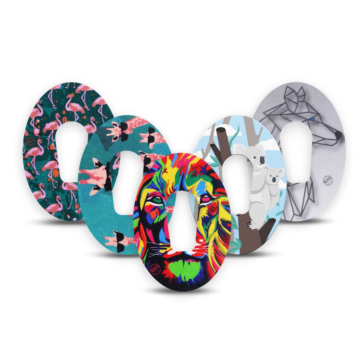 ExpressionMed Dexcom G6 Animal Fun Variety Patch 5 Pack