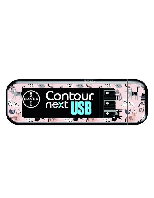 Bayer Contour Next USB Vinyl Sticker (Kitty Cat)