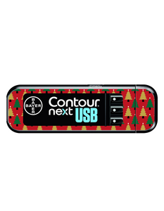 Bayer Contour Next USB Vinyl Sticker (Oh Christmas Tree)