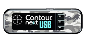 Bayer Contour Next USB Vinyl Sticker (Snow Camo)