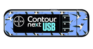 Bayer Contour Next USB Vinyl Sticker (Swallows)