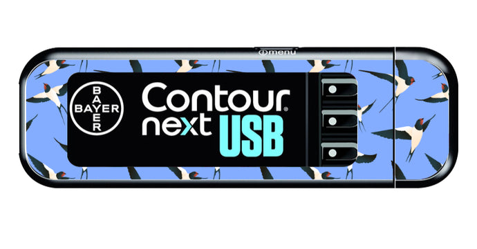 Bayer Contour Next USB Vinyl Sticker (Swallows)