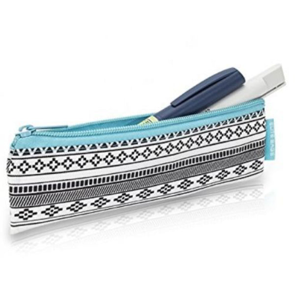 Insulated Pen Bag (Black/White)