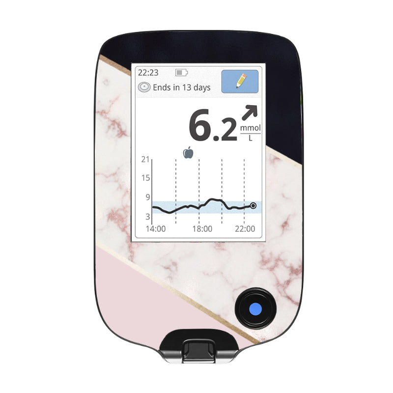Freestyle Libre 2 Reader Sticker (Blush Marble)