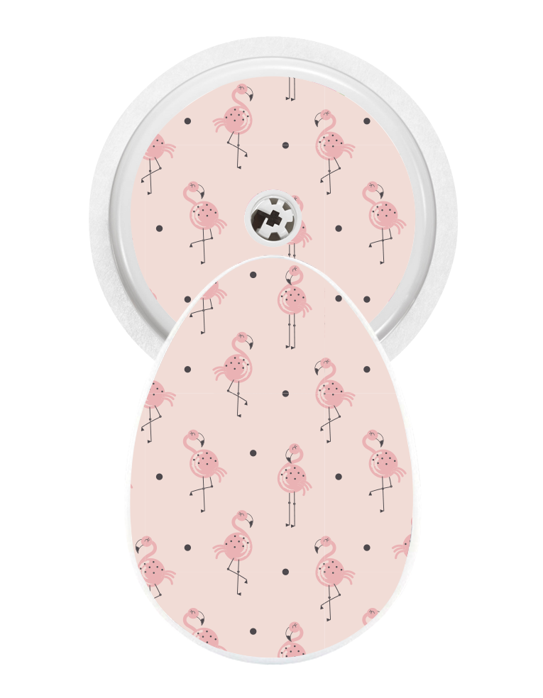 Bubble Sticker (Fancy Flamingos)