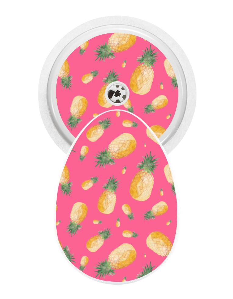 Bubble Sticker (Pink Pineapples)