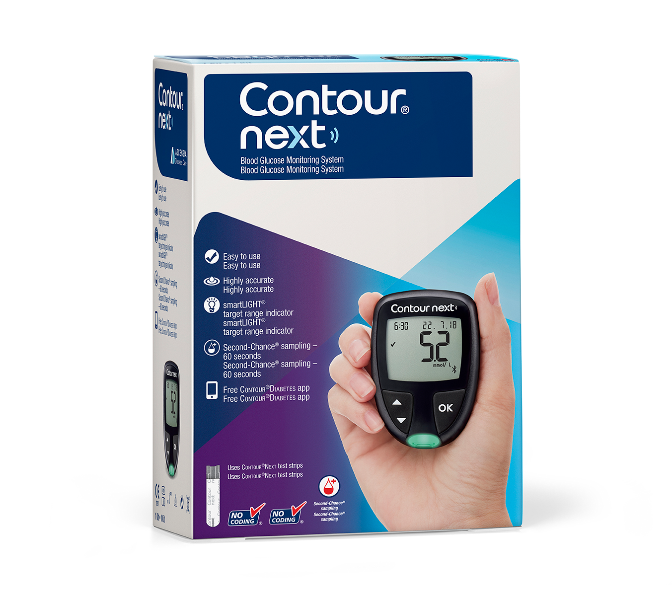 Contour Next Display Contour® Next Blood Glucose Meter Kit - Diabeticsupply.co.uk
