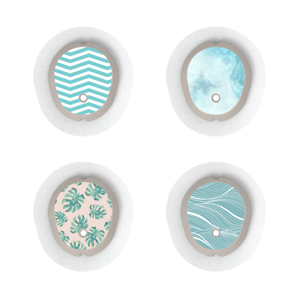 Dexcom G7/Dexcom ONE+ Sensor Sticker (Cool &#39;n&#39; Calm) 4pk