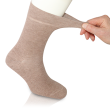 3 Pairs White - Ladies Diabetic Soft Grip Non Elastic Loose Weave Top Diabetic Socks Size 4-8