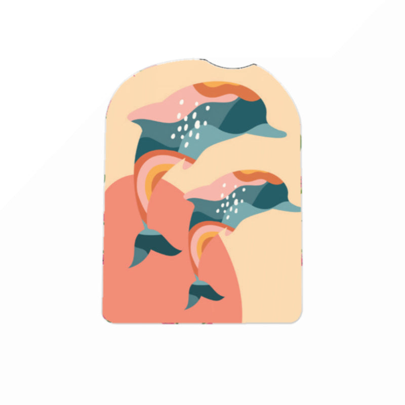 Omnipod Cover Sticker (Dancing Dolphins)