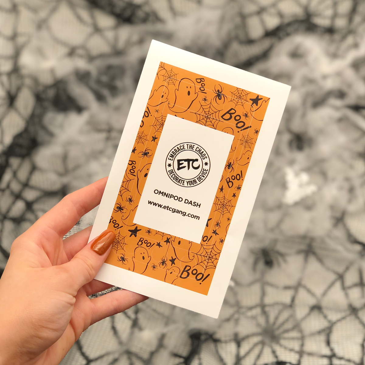 Omnipod DASH Cover Sticker (Trick or Treat)