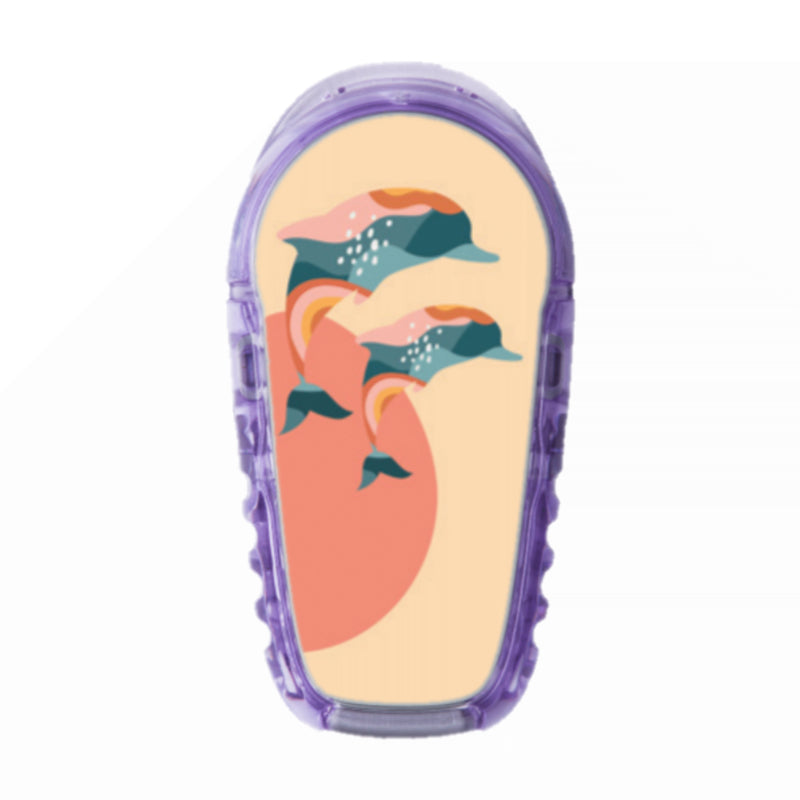 Dexcom G6/One Sensor Sticker (Dancing Dolphins)