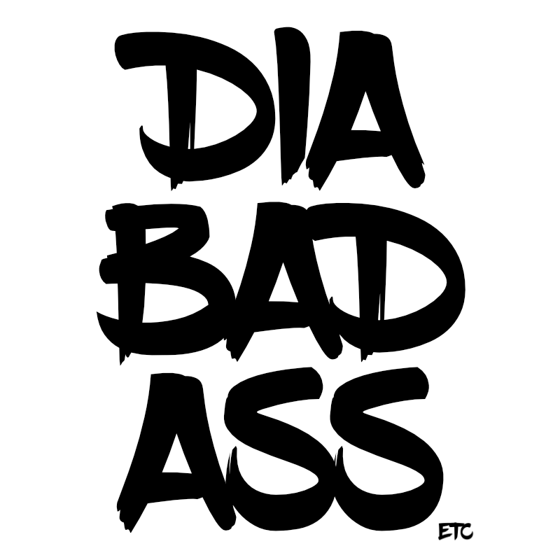 &quot;Diabadass&quot; - Vinyl Decal Sticker