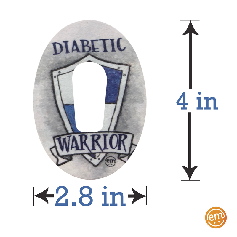 ExpressionMed Diabetic Warrior Adhesive Patch Dexcom G6/One