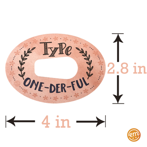 ExpressionMed Type One-Der-Ful Adhesive Patch Dexcom G6/One