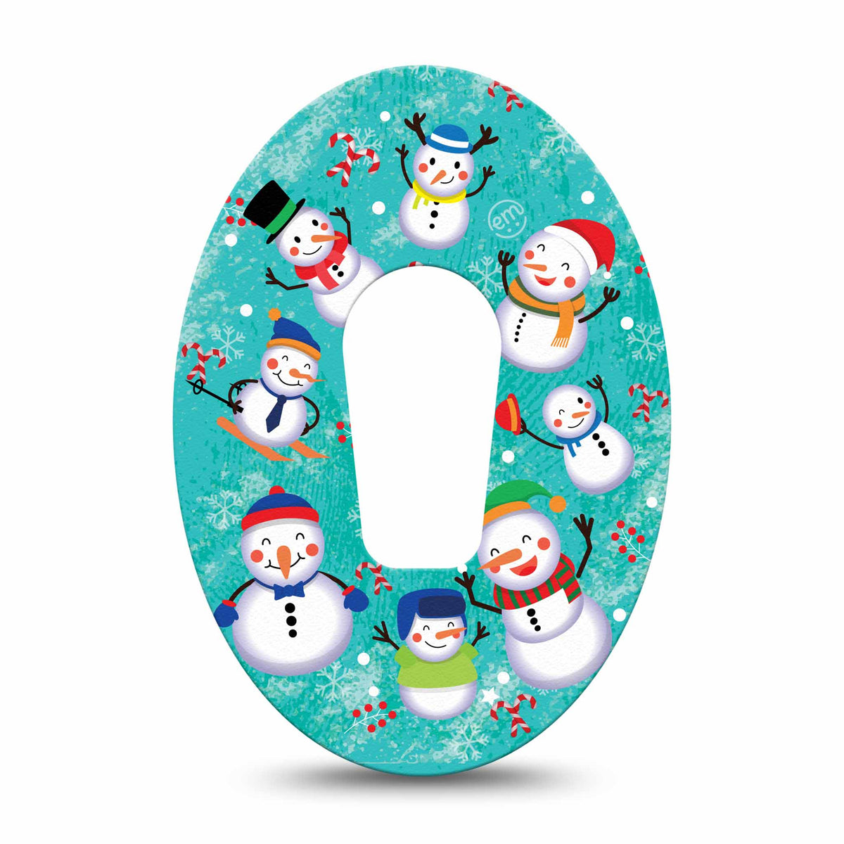ExpressionMed Snowman Celebration Adhesive Patch Dexcom G6/One