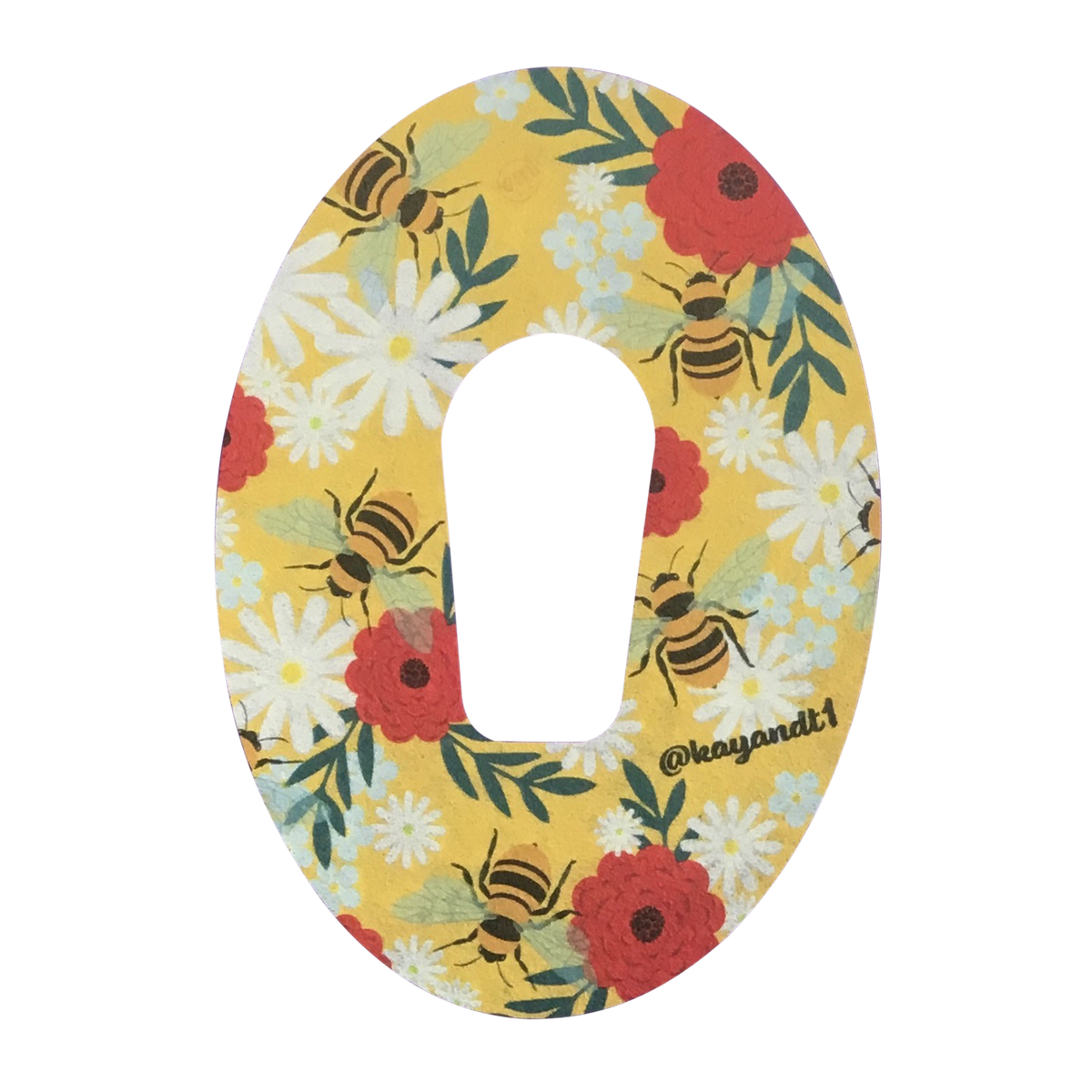 ExpressionMed Bees &amp; Flowers Adhesive Patch Dexcom G6/One