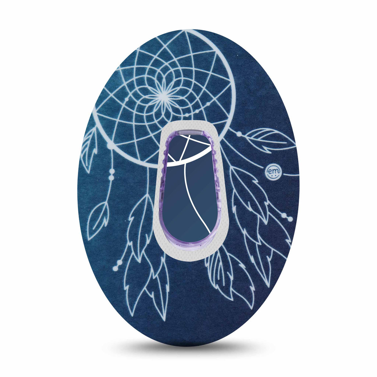 ExpressionMed Dexcom G6/One Transmitter Sticker (Blue Dreamcatcher)