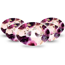 ExpressionMed Purple Bouquet Adhesive Patch Dexcom G6/One