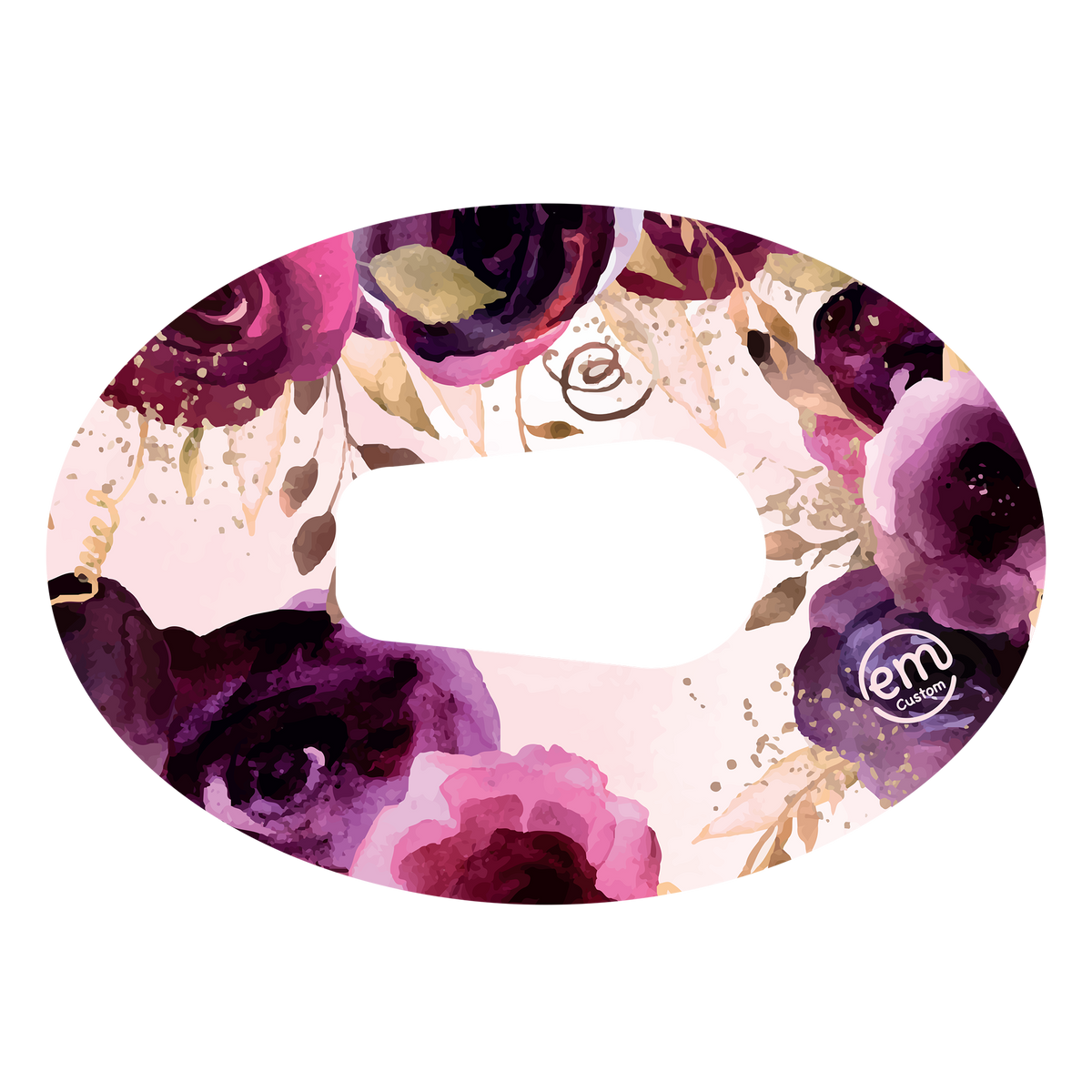 ExpressionMed Purple Bouquet Adhesive Patch Dexcom G6/One