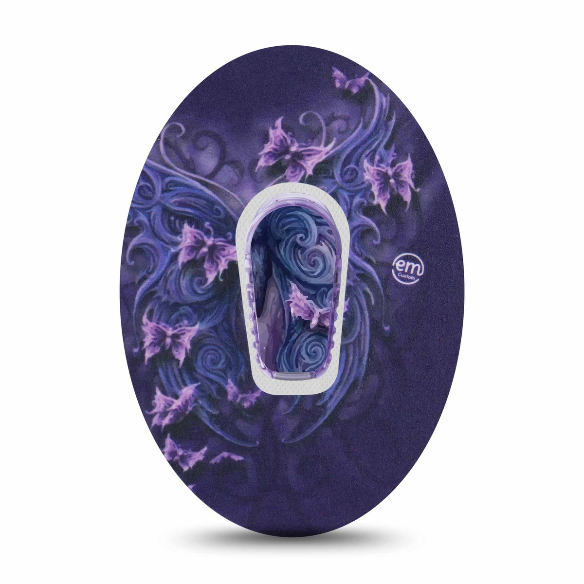 ExpressionMed Dexcom G6 Transmitter Sticker (Purple Butterfly)