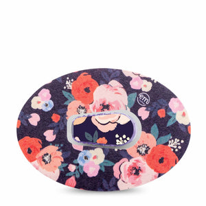 ExpressionMed Dexcom G6/One Transmitter Sticker (Painted Flower)