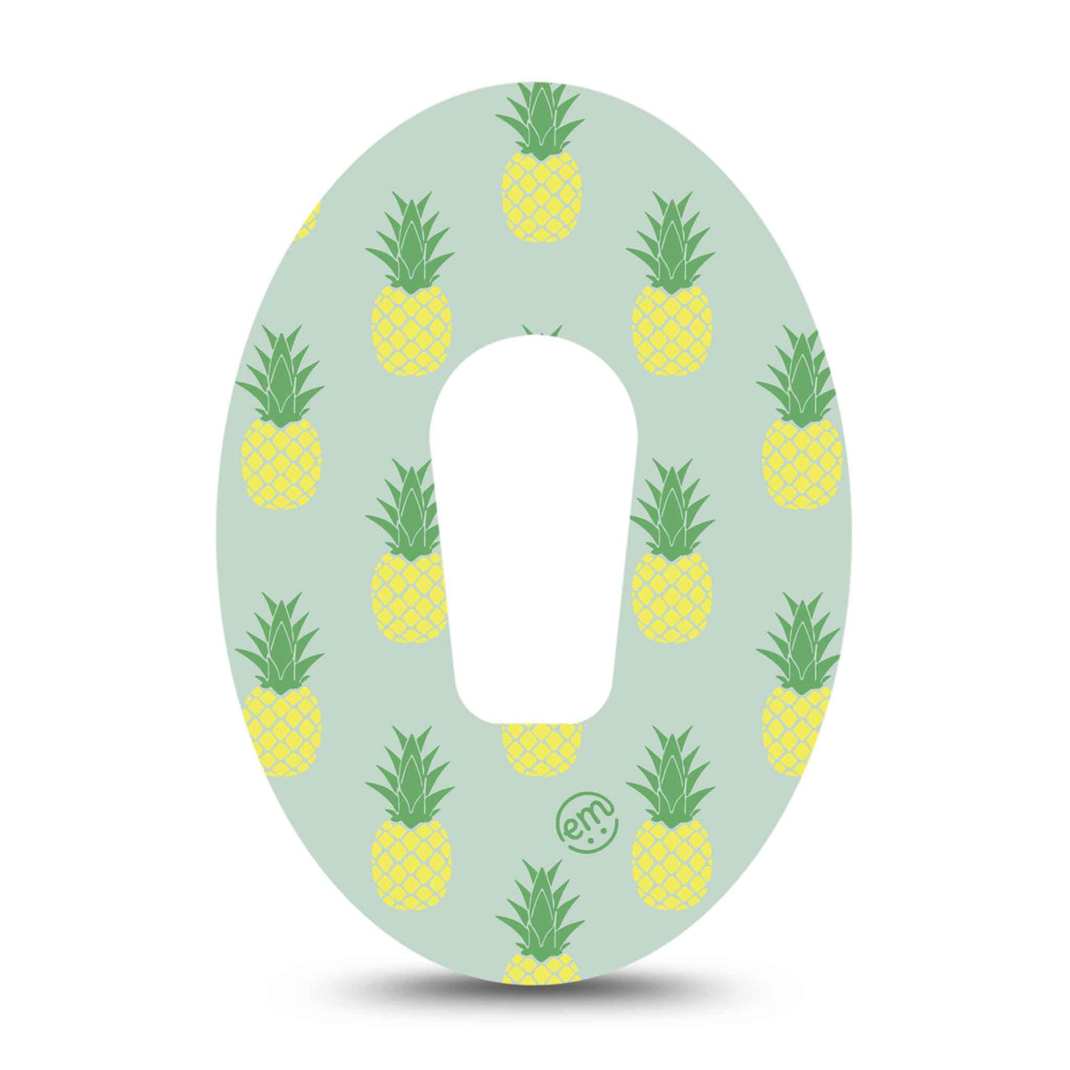 ExpressionMed Vintage Pineapple Adhesive Patch Dexcom G6/One