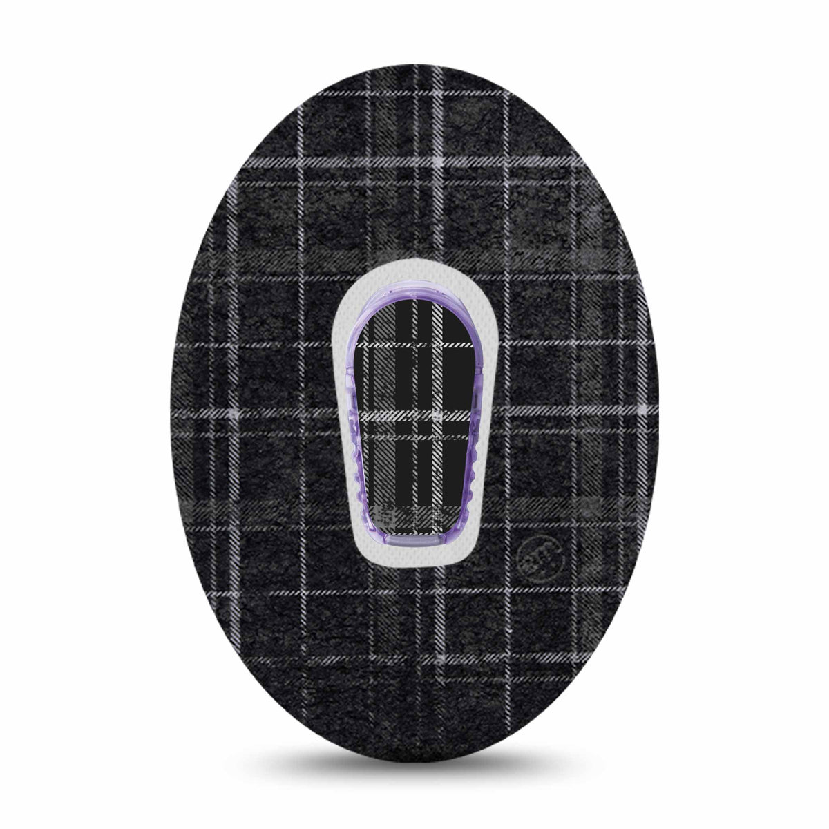 ExpressionMed Dexcom G6/One Transmitter Sticker (Grunge Plaid)