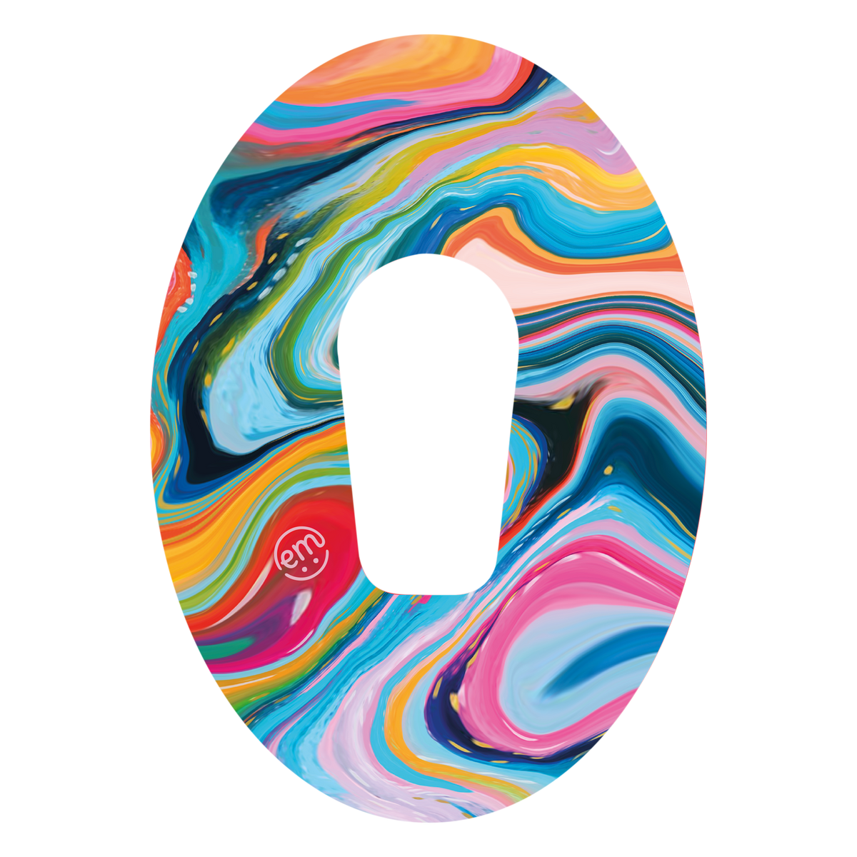 ExpressionMed Colour Melting Swirl Adhesive Patch Dexcom G6/One