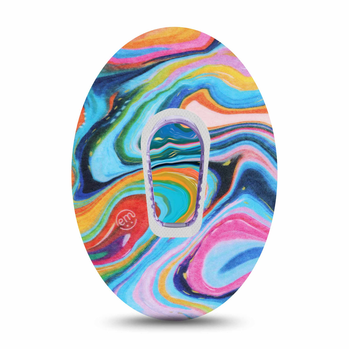 ExpressionMed Dexcom G6/One Transmitter Sticker (Colour Melting Swirl)
