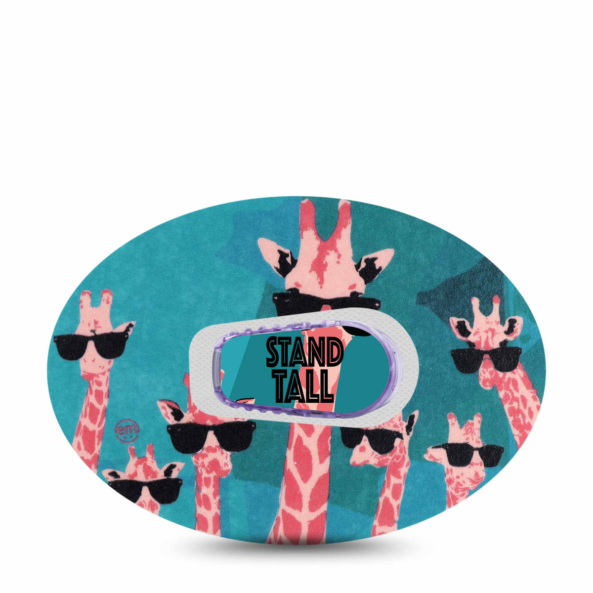 ExpressionMed Dexcom G6/One Transmitter Sticker (Cool Giraffes)