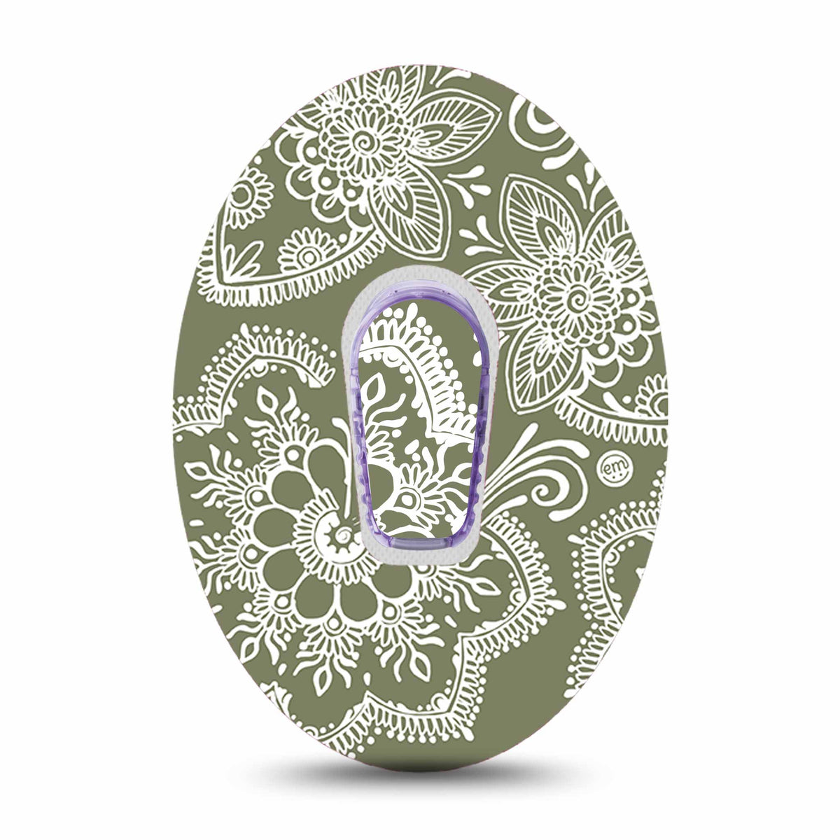 ExpressionMed Dexcom G6/One Transmitter Sticker (Olive Henna)