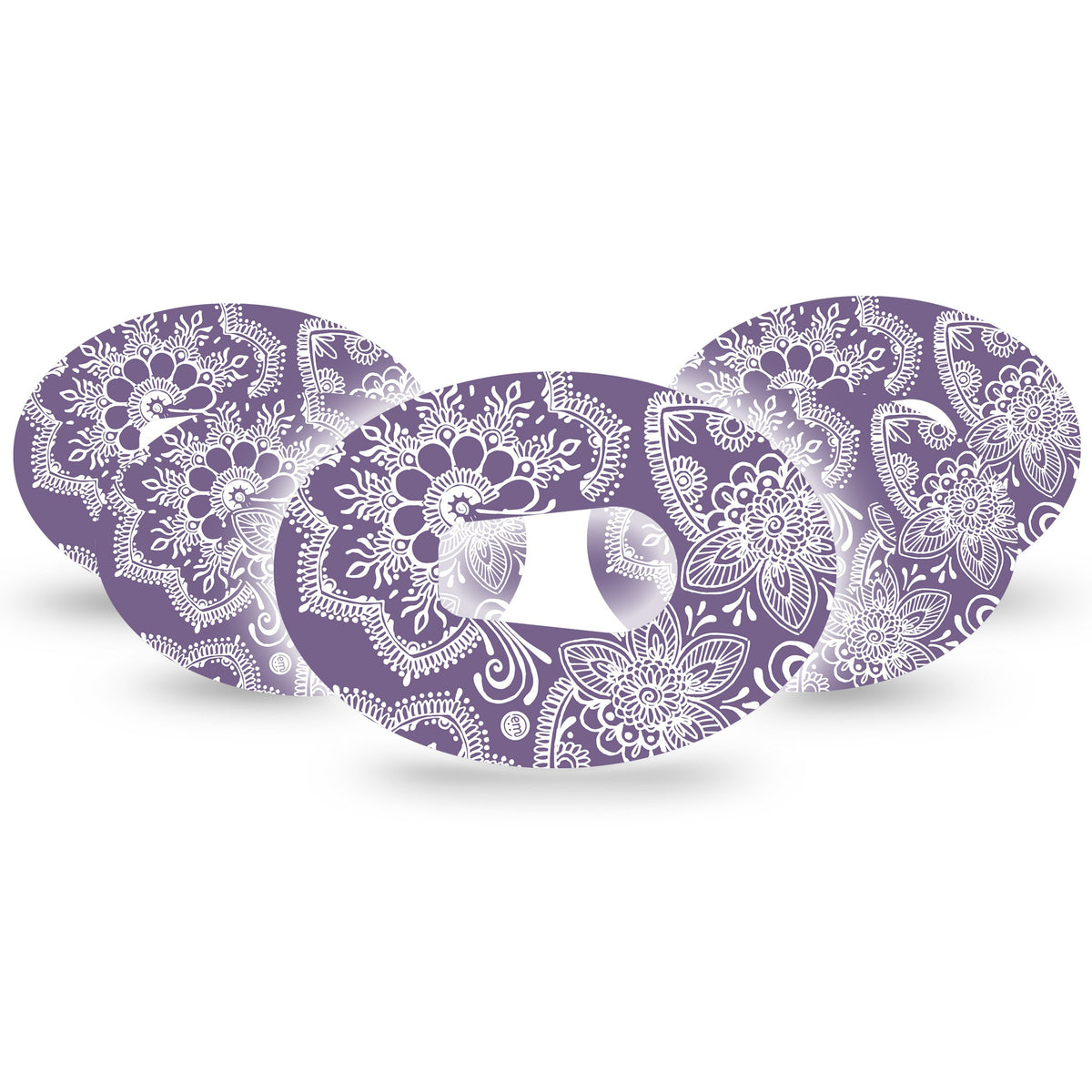 ExpressionMed Purple Henna Adhesive Patch Dexcom G6/One