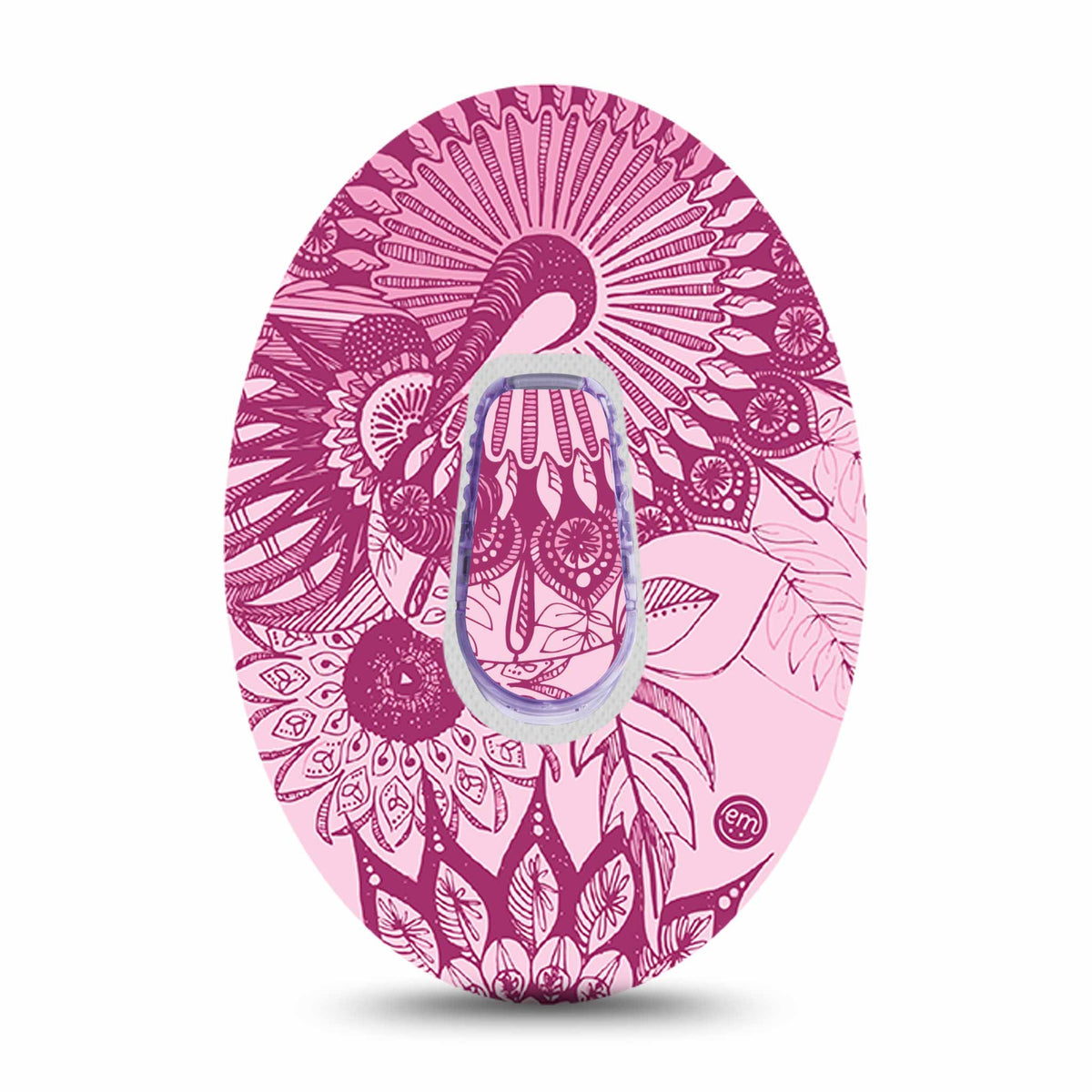 ExpressionMed Dexcom G6 Transmitter Sticker (Magenta Dani)