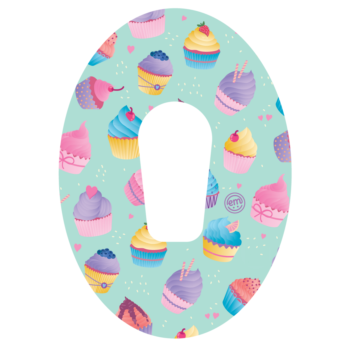ExpressionMed Cupcakes Adhesive Patch Dexcom G6/One