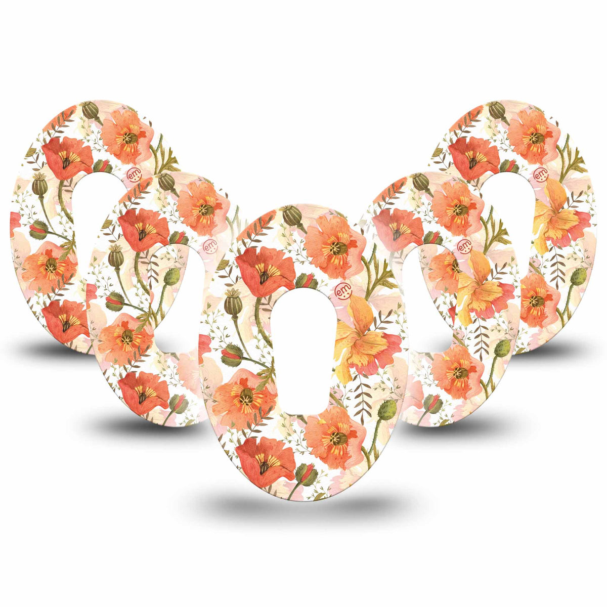 ExpressionMed Peachy Blooms Adhesive Patch Dexcom G6/One