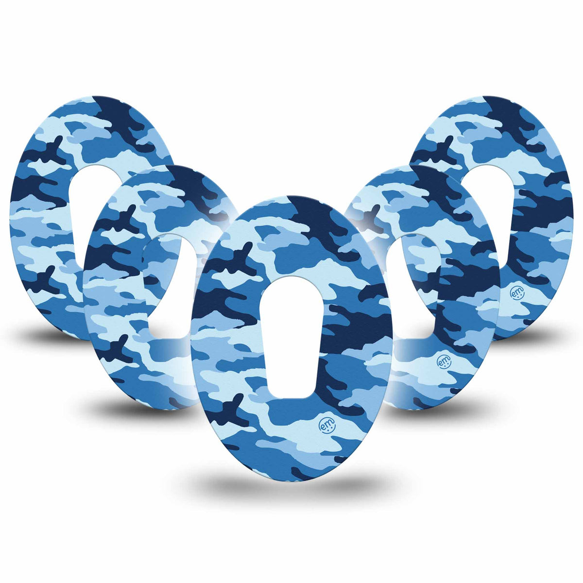 ExpressionMed Blue Camo Adhesive Patch Dexcom G6/One