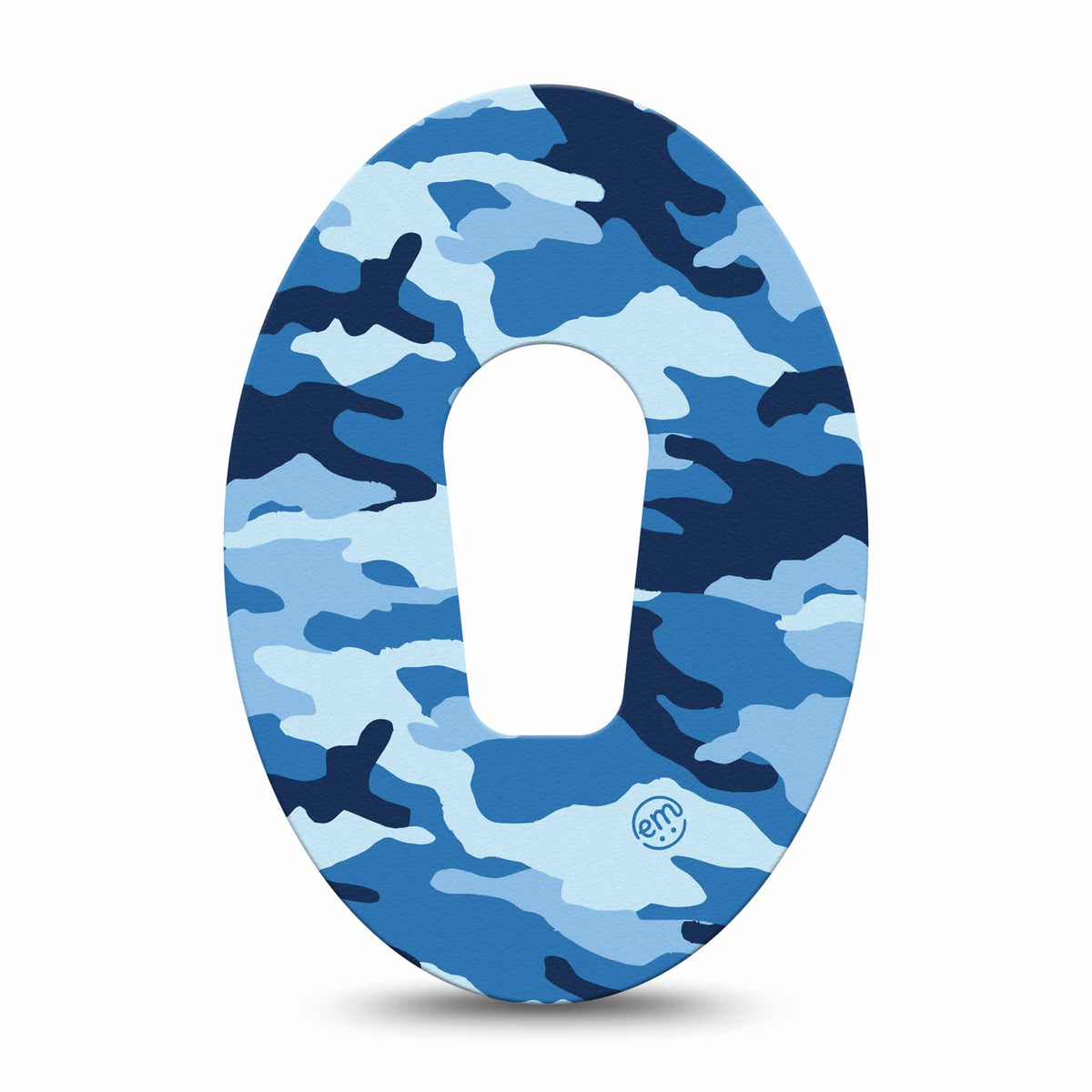 ExpressionMed Blue Camo Adhesive Patch Dexcom G6/One
