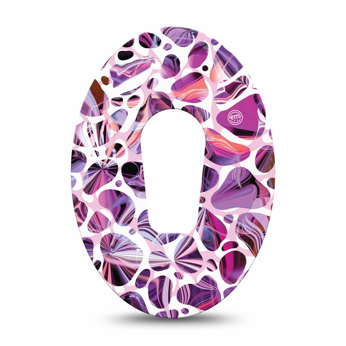 ExpressionMed Purple Pebbles Adhesive Patch Dexcom G6/One