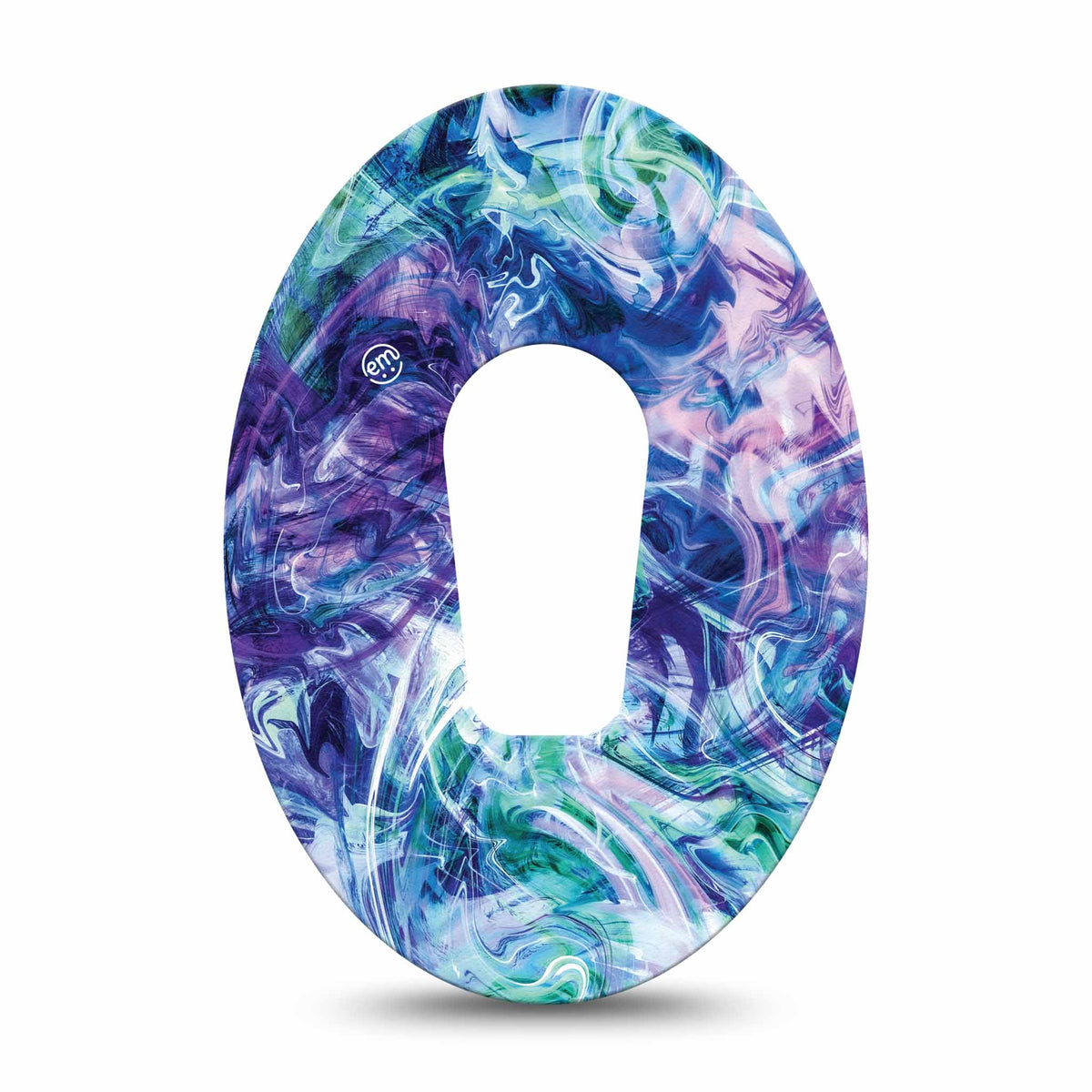 ExpressionMed Deep Purple Swirl Adhesive Patch Dexcom G6/One
