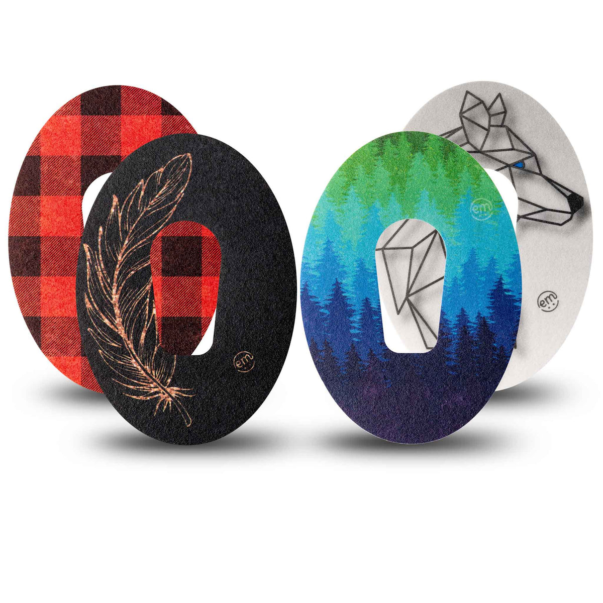 ExpressionMed Into The Woods Variety 4 Patch Pack Dexcom G6/One