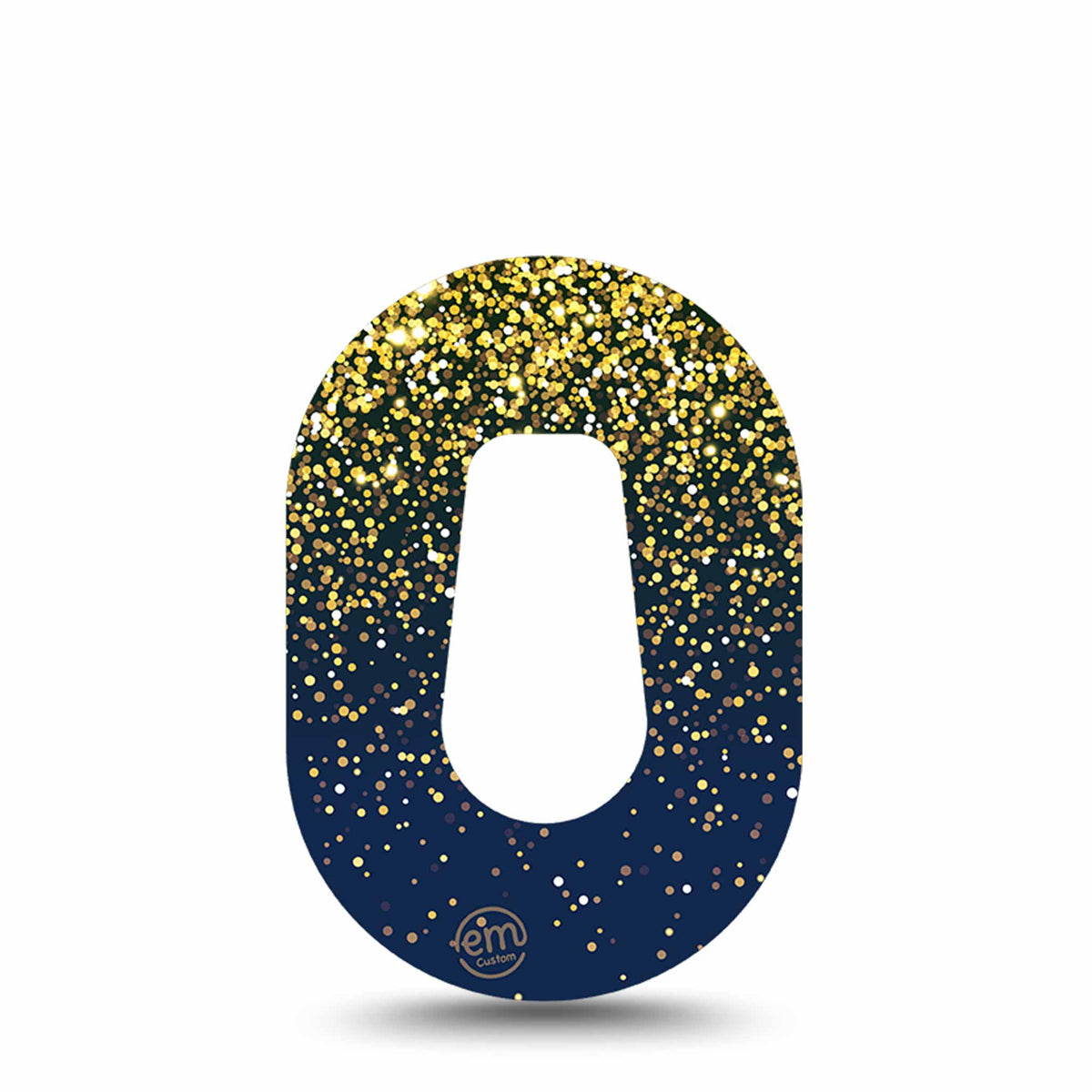 ExpressionMed Mini Gold Sparkles Adhesive Patch Dexcom G6/One