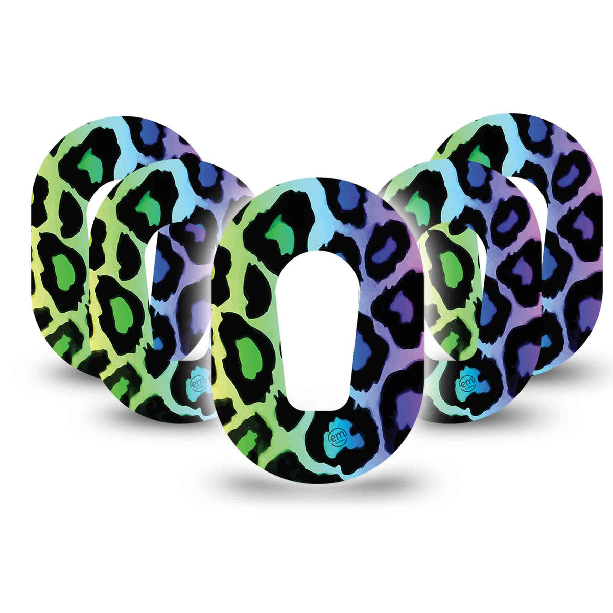 ExpressionMed Mini Multicoloured Cheetah Print Adhesive Patch Dexcom G6/One