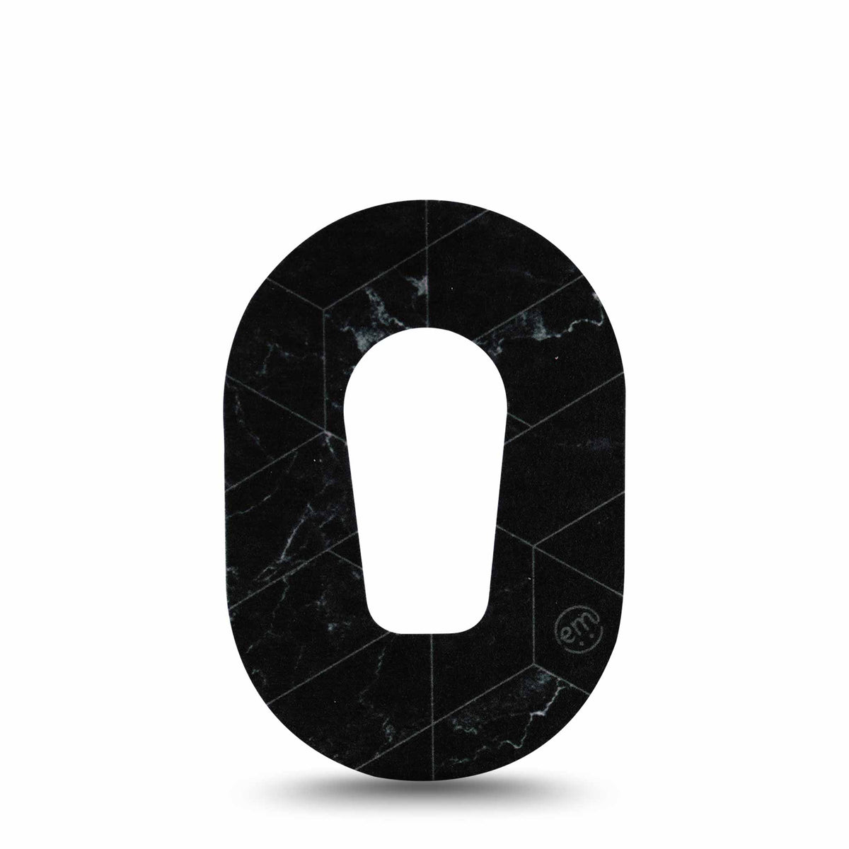 ExpressionMed Mini Black Marble Adhesive Patch Dexcom G6/One
