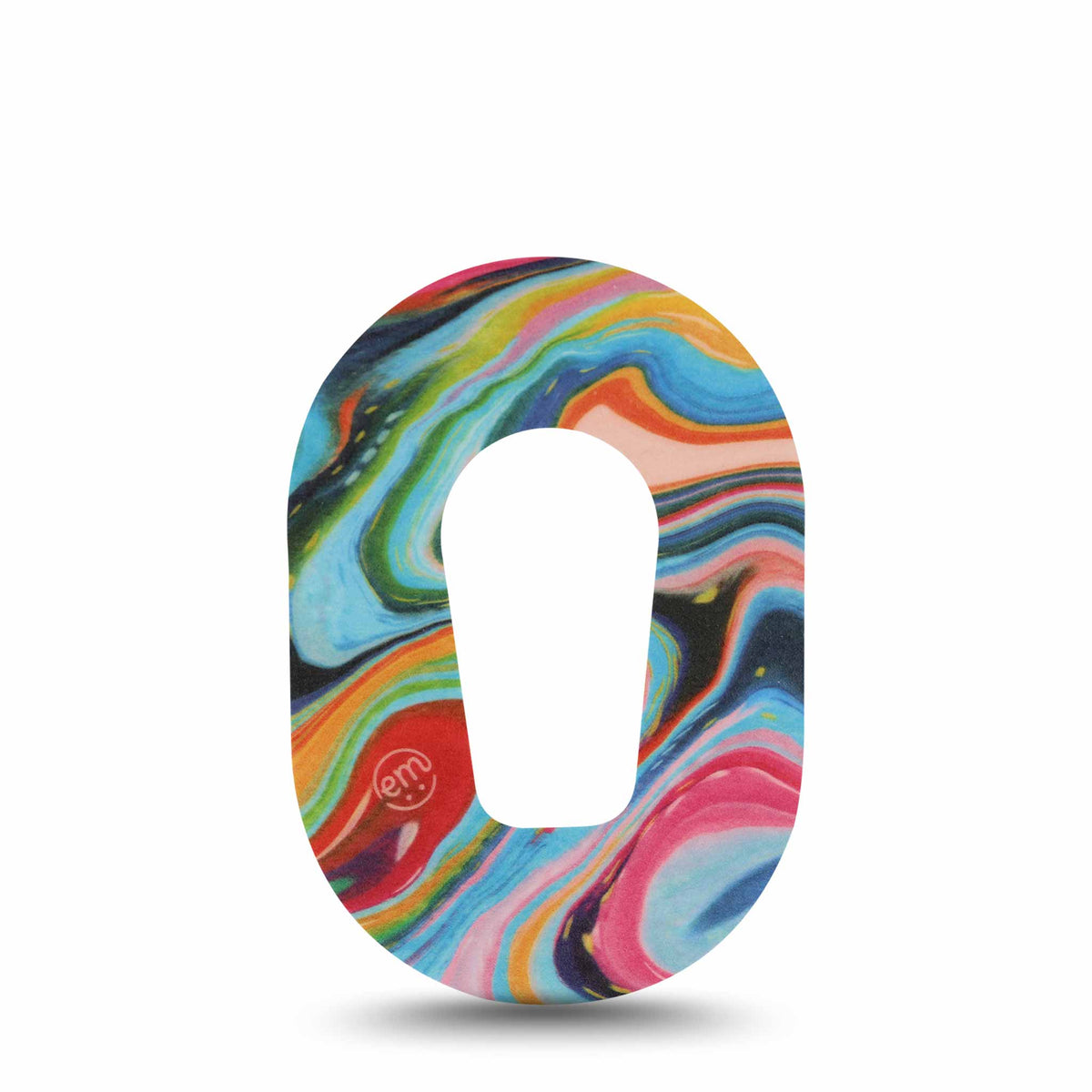 ExpressionMed Mini Colour Melting Swirl Adhesive Patch Dexcom G6/One